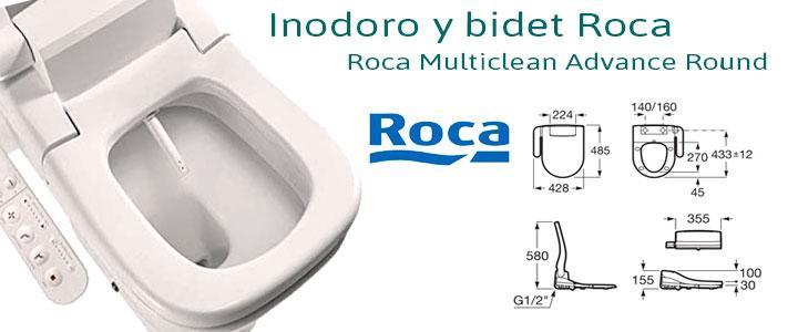 Inodoro y bidet Roca Multiclean Advance Round